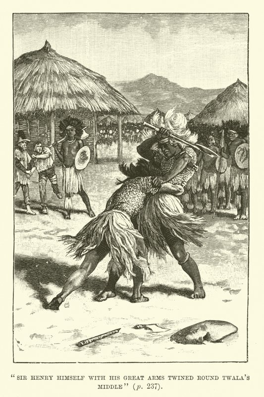 Illustration för King Solomons Mines av H Rider Haggard av Walter Paget