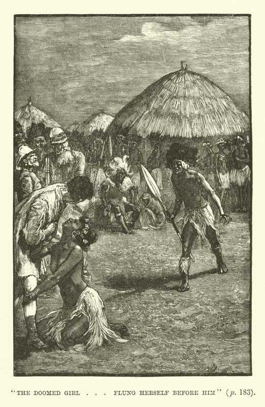 Illustration för King Solomons Mines av H Rider Haggard av Walter Paget