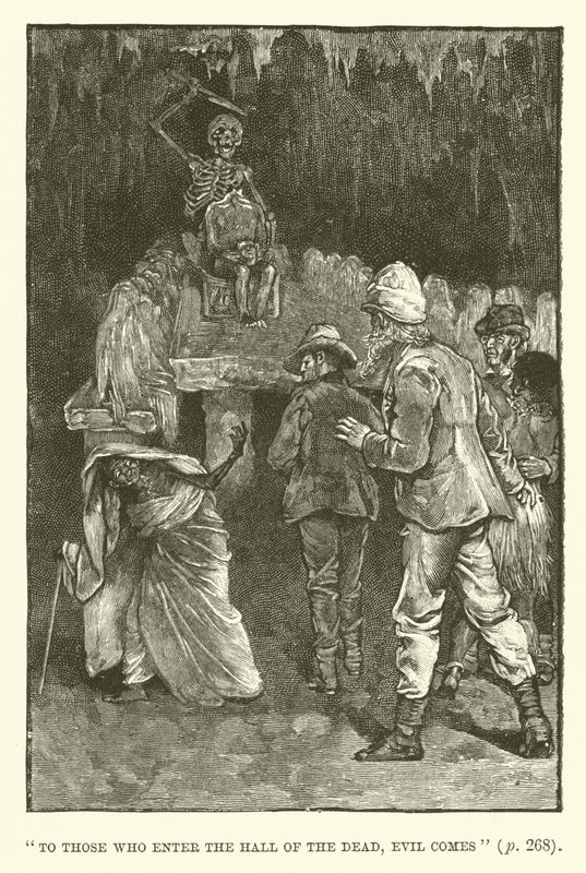 Illustration för King Solomons Mines av H Rider Haggard av Walter Paget