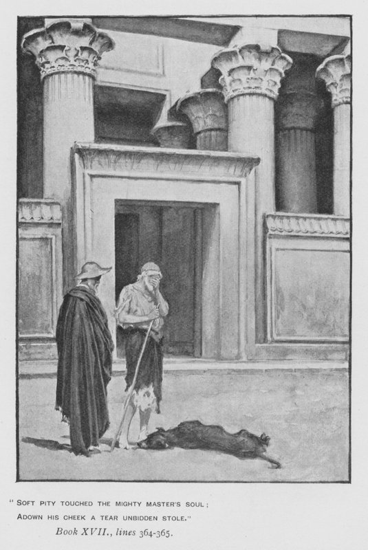 Illustration till påvens Odyssey of Homer (litho) av Walter Paget