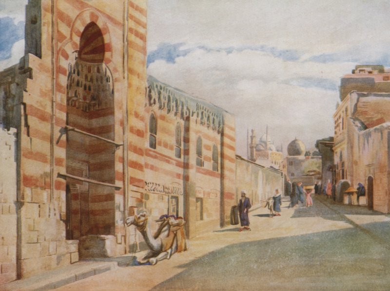 En moské i kvarteret Saida Zeineb, Kairo av Walter Spencer Stanhope Tyrwhitt