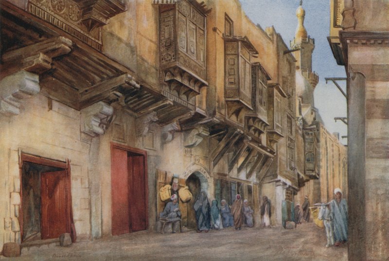 Gatubild, Bab-el-Sharia, Kairo av Walter Spencer Stanhope Tyrwhitt