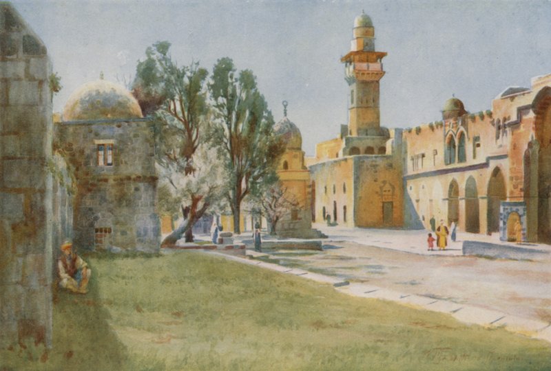 Bomullshandlarnas port, Jerusalem av Walter Spencer Stanhope Tyrwhitt