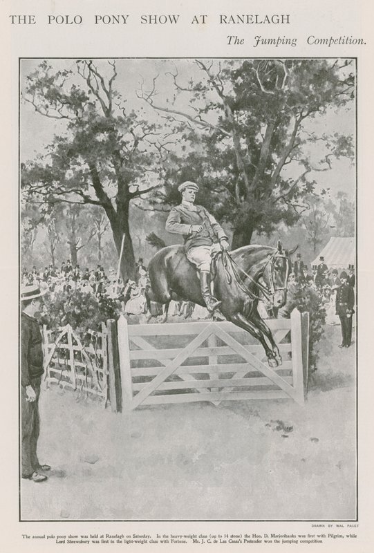 Poloponnyshowen på Ranelagh, hopptävlingen av Walter Stanley Paget