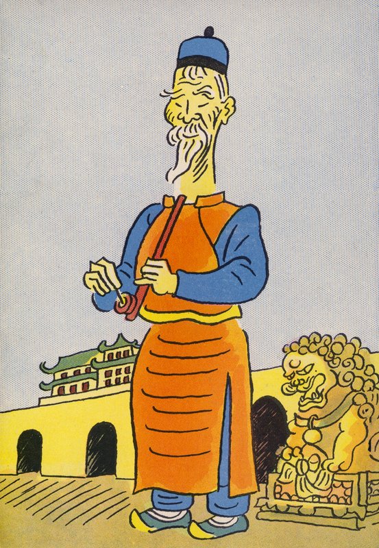 Walter Triers galna kostymer: Kina (färglitografi) av Walter Trier