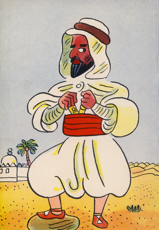 Walter Triers galna kostymer: Nordafrika (färglitografi) av Walter Trier