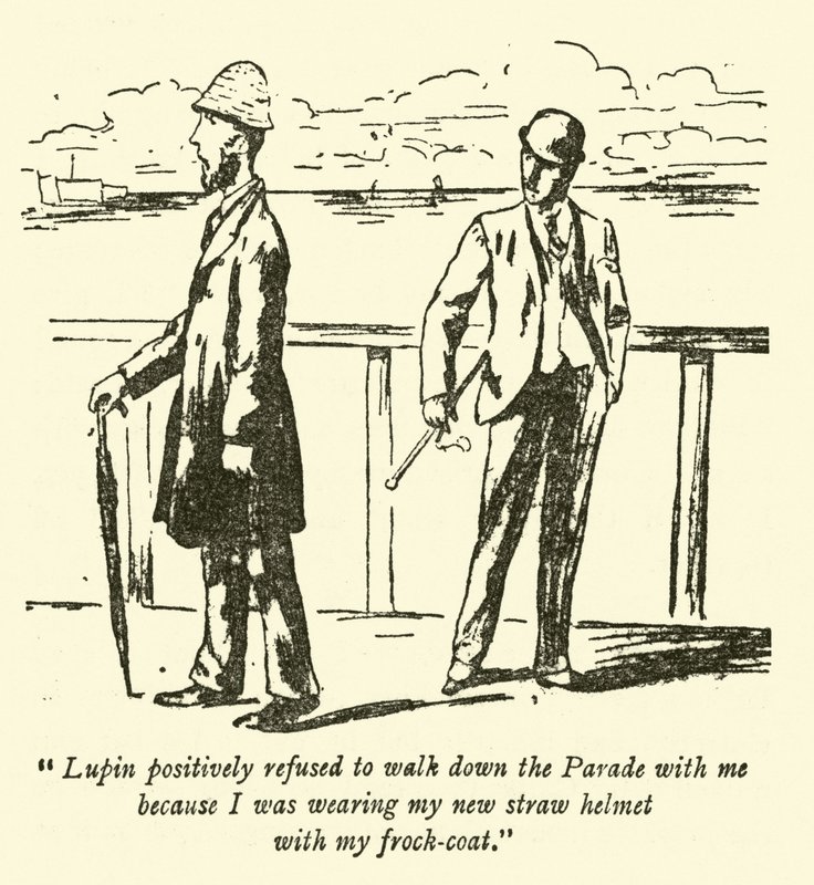 Lupin vägrade definitivt att gå ner i paraden med mig eftersom jag bar min nya halmhjälm med min frack av Weedon Grossmith