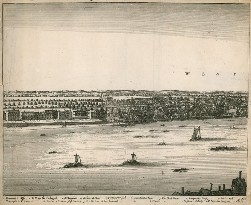 Utsikten över London och Westminster från Lambeth av Wenceslaus Hollar