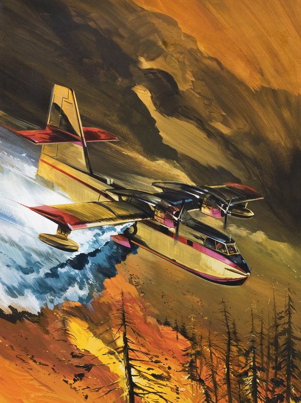 Flygande brandmän av Wilf (20th century) Hardy