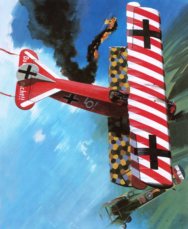 Fokker D VII av Wilf (20th century) Hardy