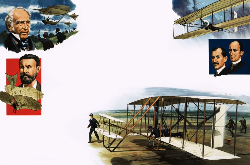 Montage av första flygningar av Wilf (20th century) Hardy
