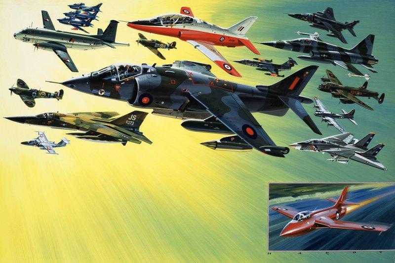 Världens flygvapen visas upp av Wilf (20th century) Hardy