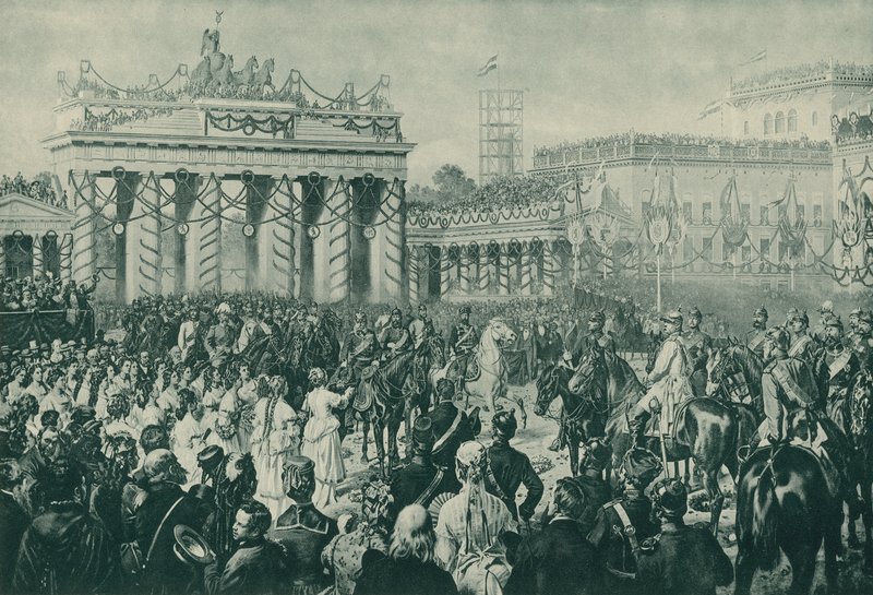 Firande för Preussens seger i det fransk-preussiska kriget, Berlin, 16 juni 1871 av Wilhelm Camphausen