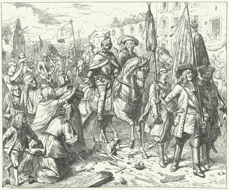 Wiens befriare går in i staden, 1683 av Wilhelm Camphausen