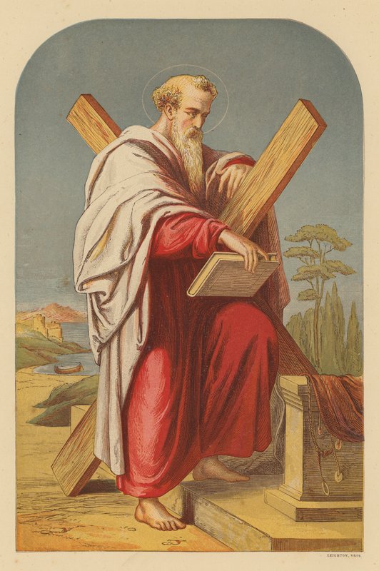 St Andrew (färglitografi) av Wilhelm Kandler