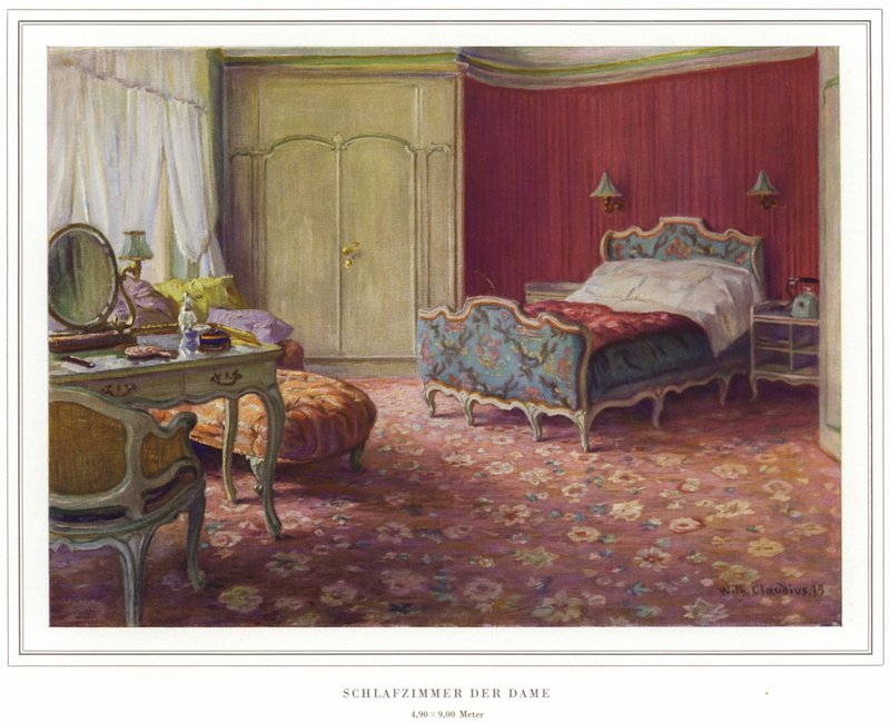 Mattillverkarnas verksamhet Halbmond-Teppichfabrik Von Koch Und Te Kock (färg litho) av Wilhelm Ludwig Heinrich Claudius