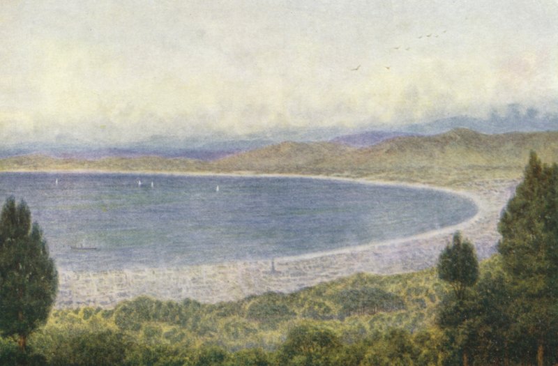 Table Bay från Kloof Nek (färglitografi) av Wilhelm Westhofen