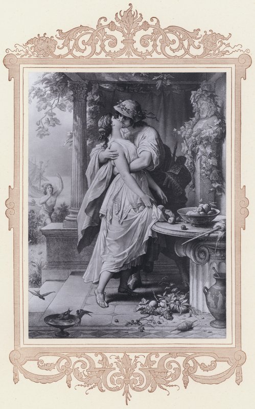 Dora, Alexis och Dora (litho) av Wilhelm von (after) Kaulbach