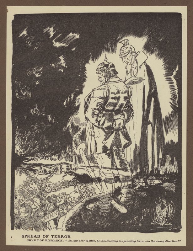 Spridning av terror (litho) av Will Dyson