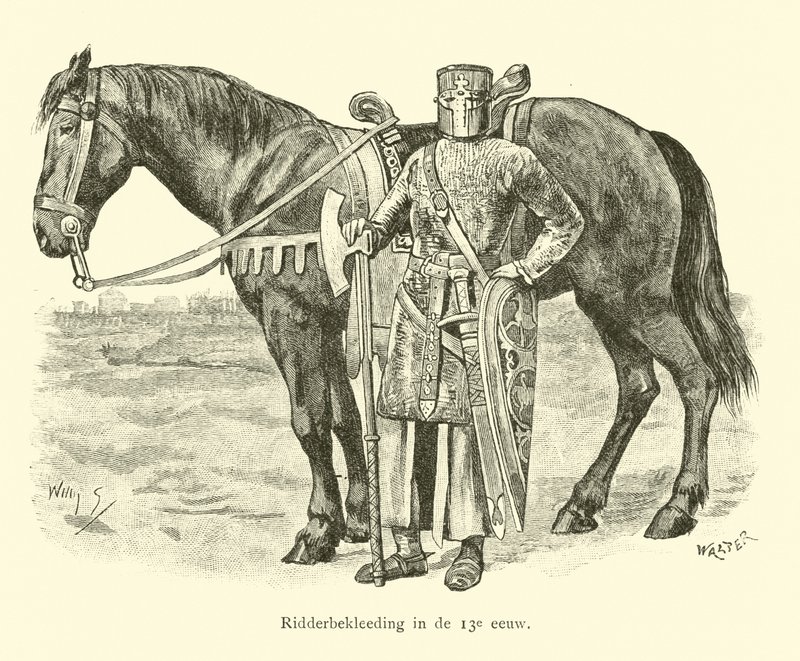 Riddare i rustning, 1200-talet av Willem II Steelink