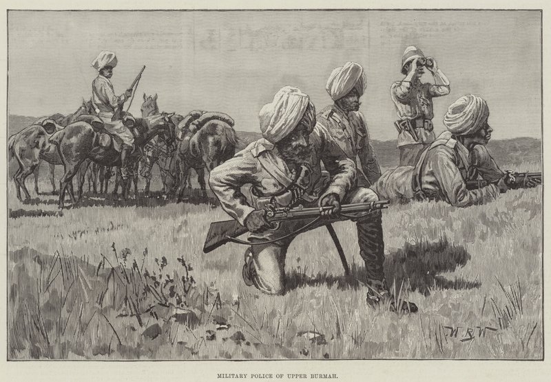 Militärpolisen i Övre Burma av William Barnes Wollen