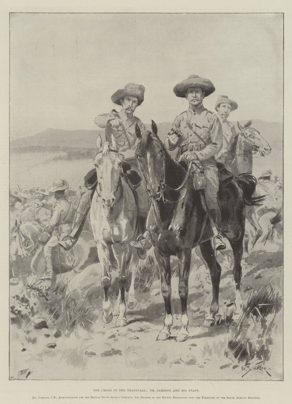 Krisen i Transvaal, Dr Jameson och hans personal av William Barnes Wollen