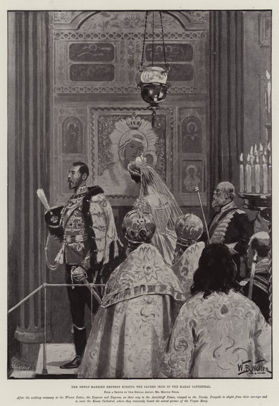 Bröllopet av Nikolaj II, Rysslands tsar av William Barnes Wollen