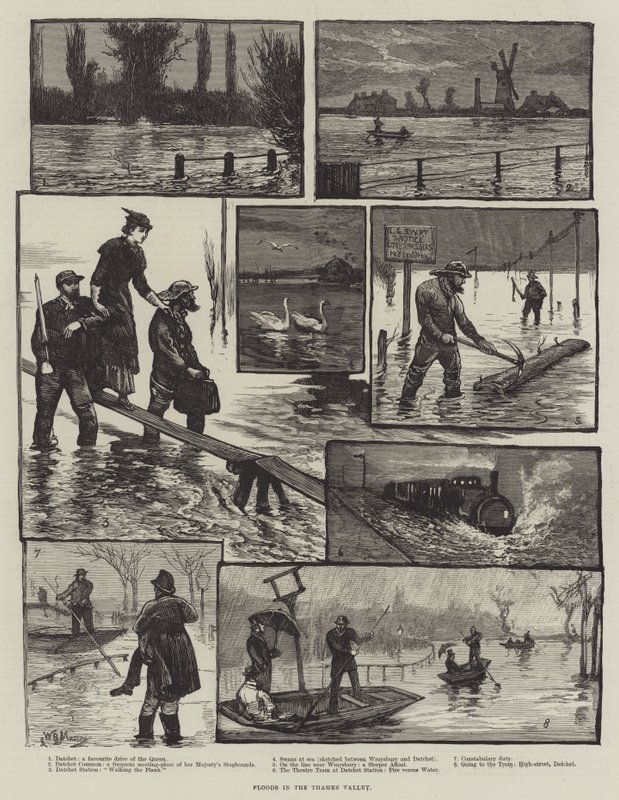 Översvämningar i Thames Valley av William Bazett Murray