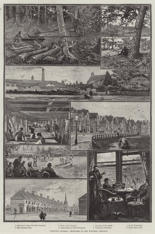 Growing London, skisser från de västra förorterna av William Bazett Murray