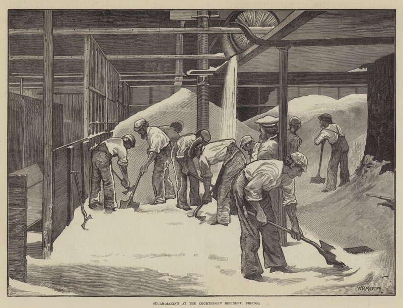 Sockertillverkning på Counterslip Refinery, Bristol av William Bazett Murray