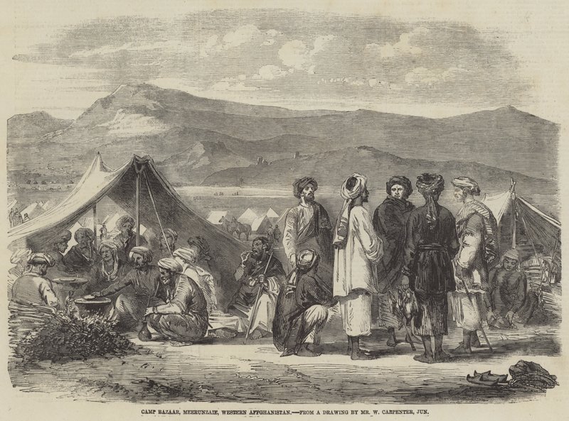 Camp Bazaar, Meerunzaie, västra Afghanistan av William Carpenter