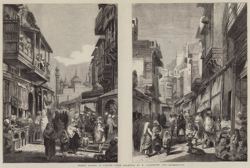 Gatuscener i Lahore av William Carpenter