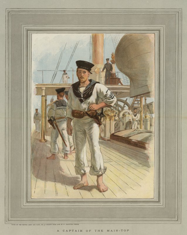 En kapten på Main-Toppen av William Christian Symons