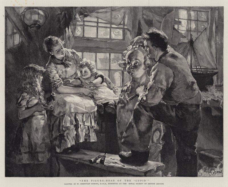 Figurhuvudet till "Amor av William Christian Symons