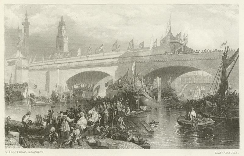 Invigningen av New London Bridge av Clarkson Frederick Stanfield