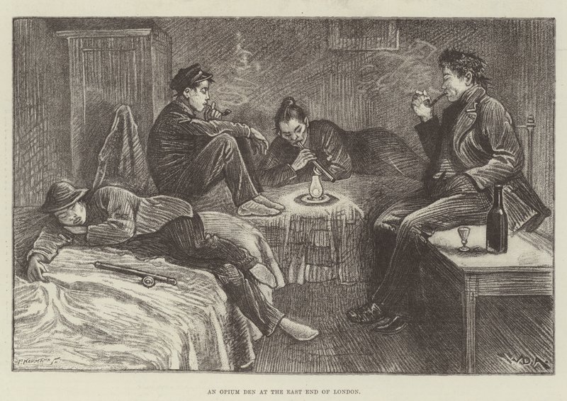 En opiumhåla i East End i London av William Douglas Almond
