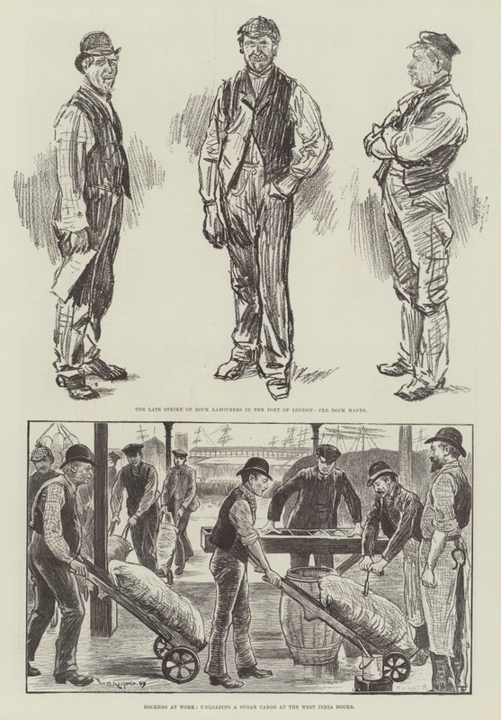 London Dockstrejk 1889 av William Douglas Almond