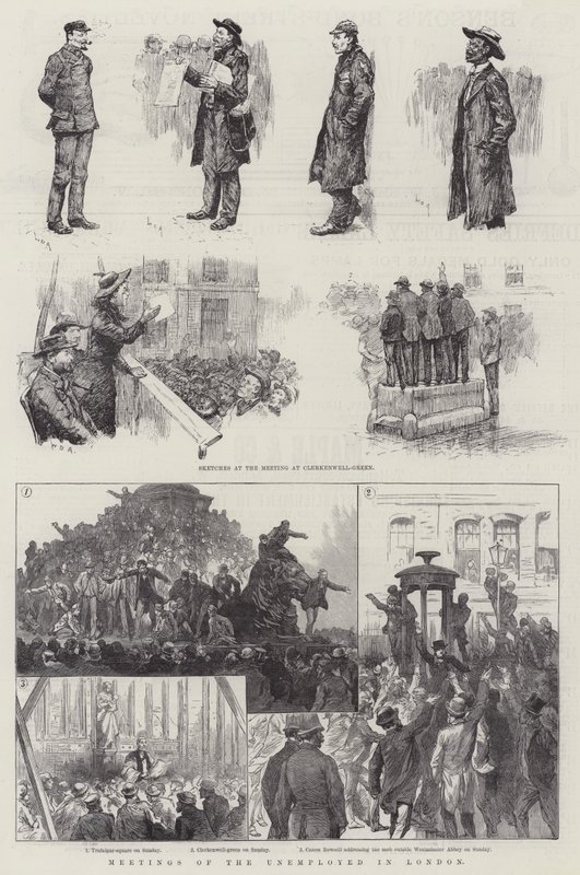Arbetslösas möten i London av William Douglas Almond