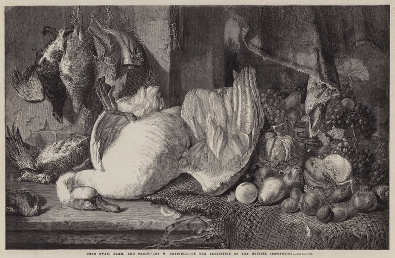 Död svan, vilt och frukt av William Duffield