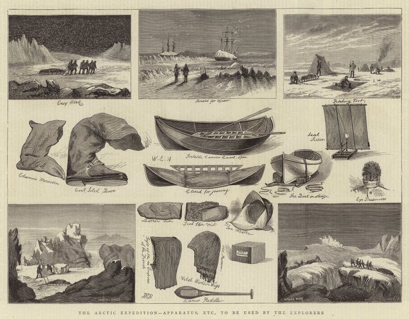 Den arktiska expeditionen, apparater, etc, som ska användas av upptäcktsresande av William Edward Atkins