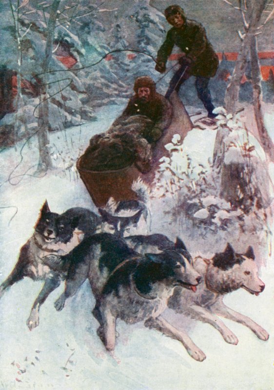 Hund-cariole reser av William Henry Charles Groome