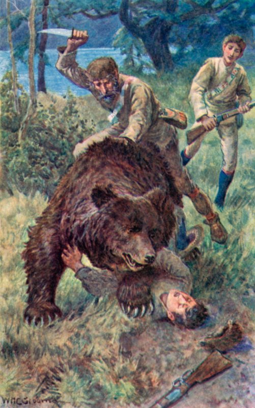 Gamle Jake, som hoppade över björnen, körde hem sin vassa kniv av William Henry Charles Groome