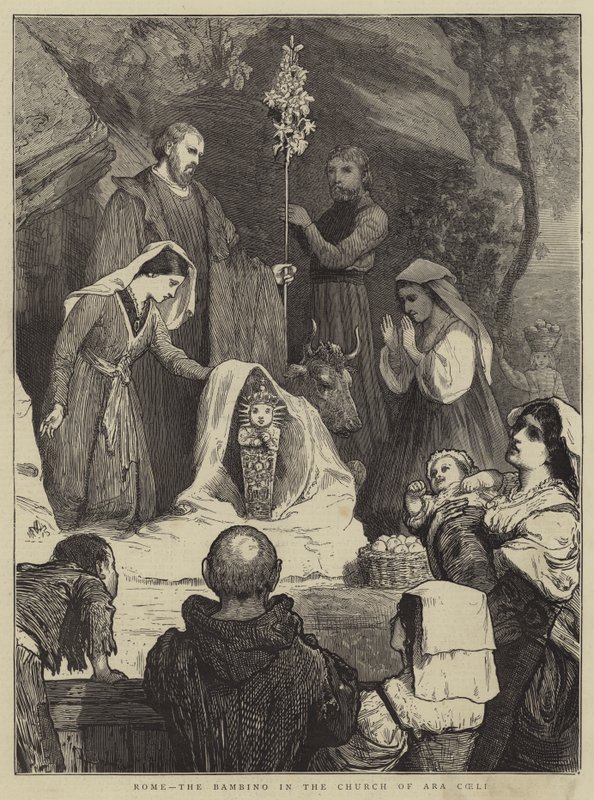Rom, Bambino i kyrkan Ara Coeli av William III Bromley