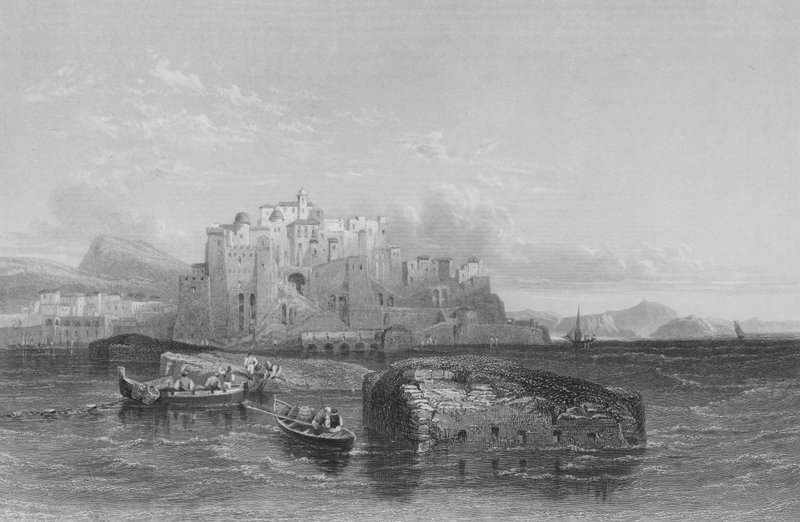 Pozzuolo, den antika Puteoli, St Pauls landningsplats av William Leighton Leitch