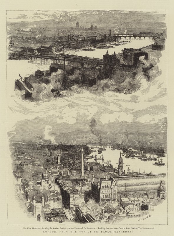 London, från toppen av St Paul