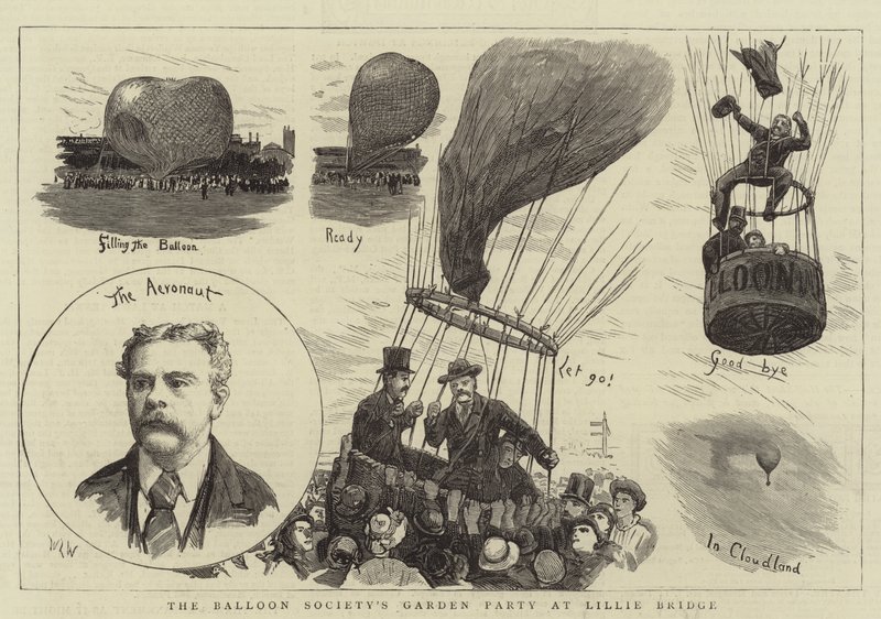 Ballongsällskapets Trädgårdsfest vid Lillie Bridge av William Lionel Wyllie