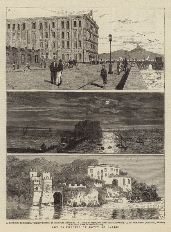Egyptens ex-khedive i Neapel av William Lionel Wyllie