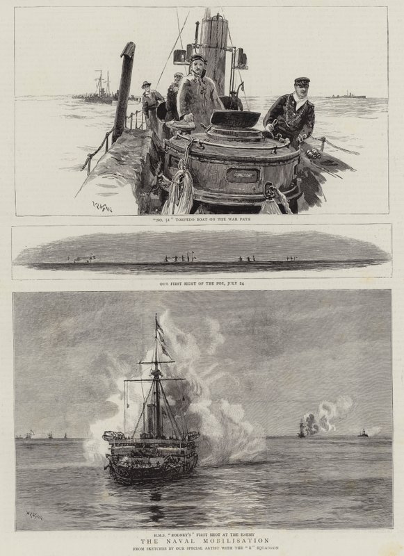 Mobilisering av flottan av William Lionel Wyllie