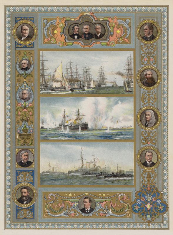 Drottningens jubileum (chromolitho) av William Lionel Wyllie