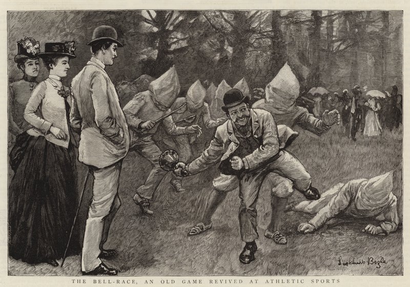 Bell-Race, ett gammalt spel som återupplivats vid Athletic Sports av William Lockhart Bogle